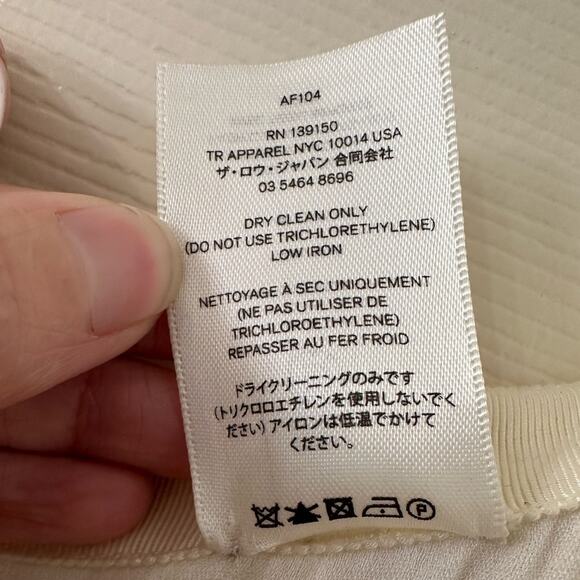 The Row Tina Skirt in Natural size US 2 Dramatic Accordion Style Pleating - Picture 10 of 15